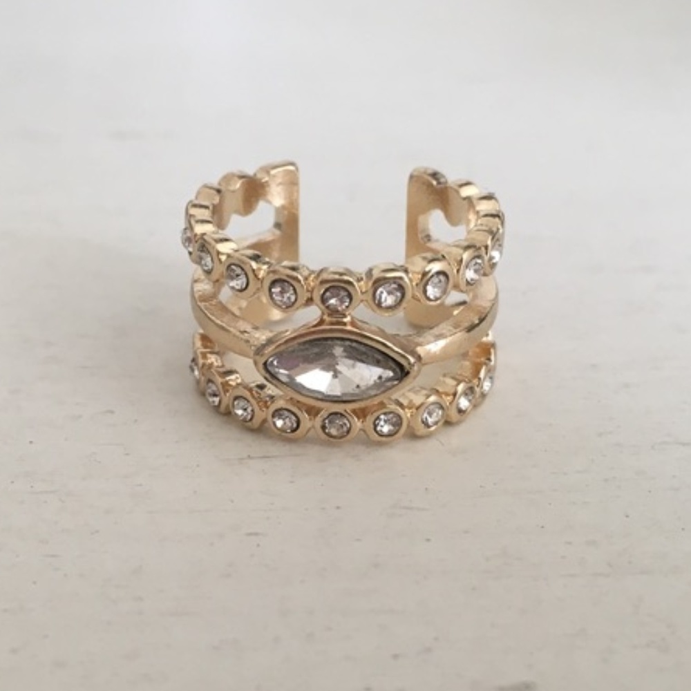 Marquise Diamond/Rose Gold Statement Ring